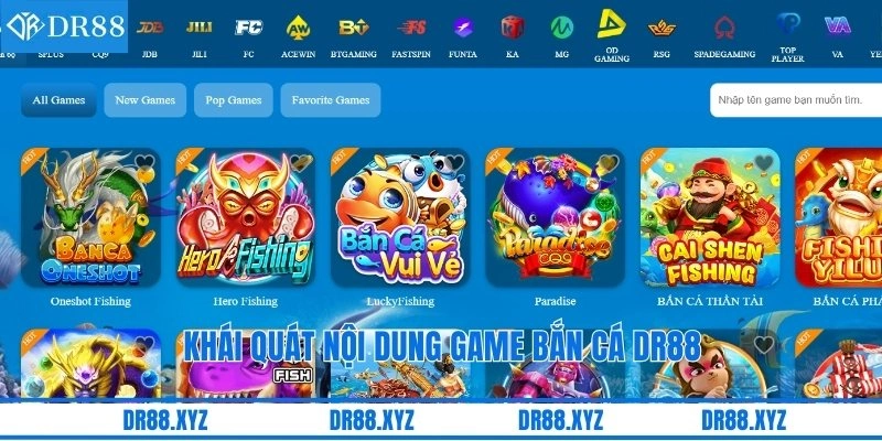Khái quát nội dung game bắn cá DR88