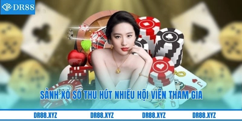 Sảnh xổ số thu hút nhiều hội viên tham gia